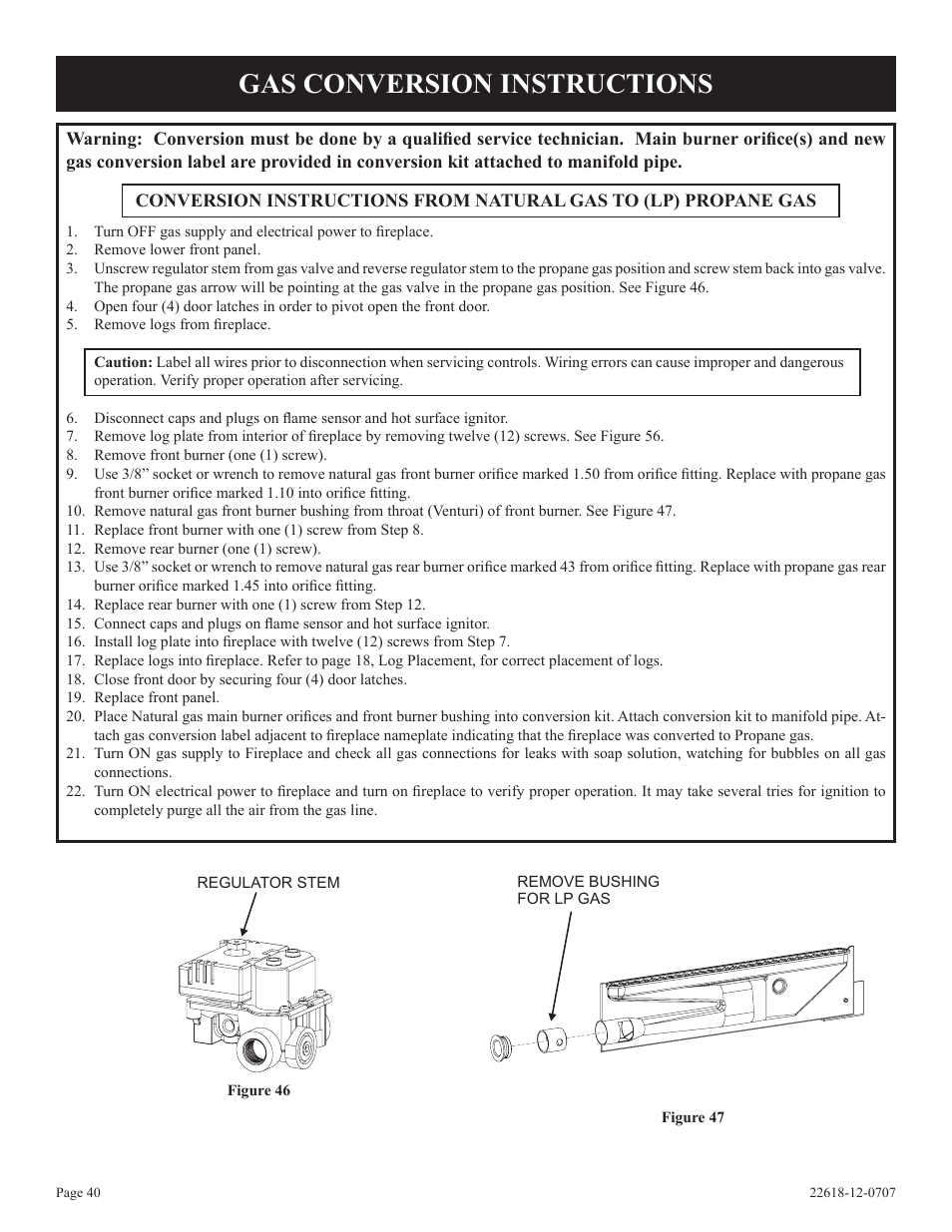 Gas conversion instructions | Elitegroup MANTIS PV-28SV55-(CN User Manual | Page 40 / 56