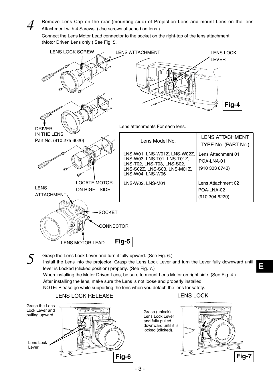 Fig-4, Fig-5, Fig-6 fig-7 | Eiki LC-XT9 User Manual | Page 59 / 64