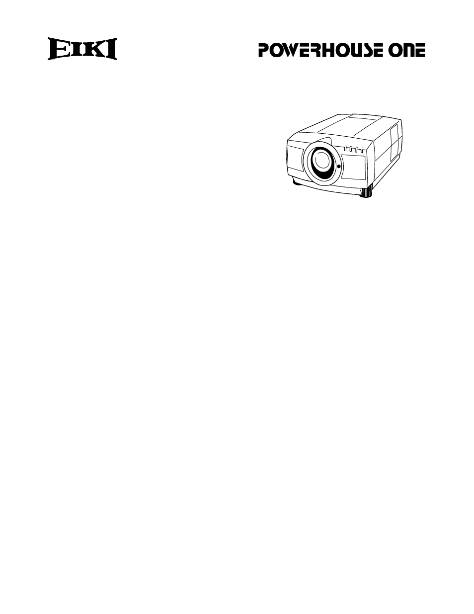 Eiki LC-X1 User Manual | 1 page
