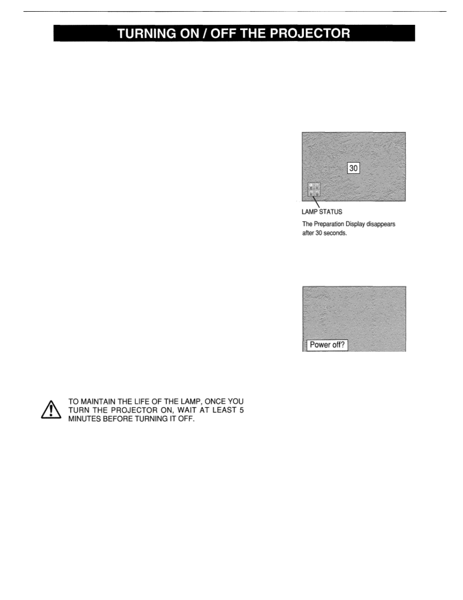 Basic operation, Turning on/off the projector, Lc-xt1 | Turning on the projector, Turning off the projector | Eiki LC-XT1 User Manual | Page 23 / 51