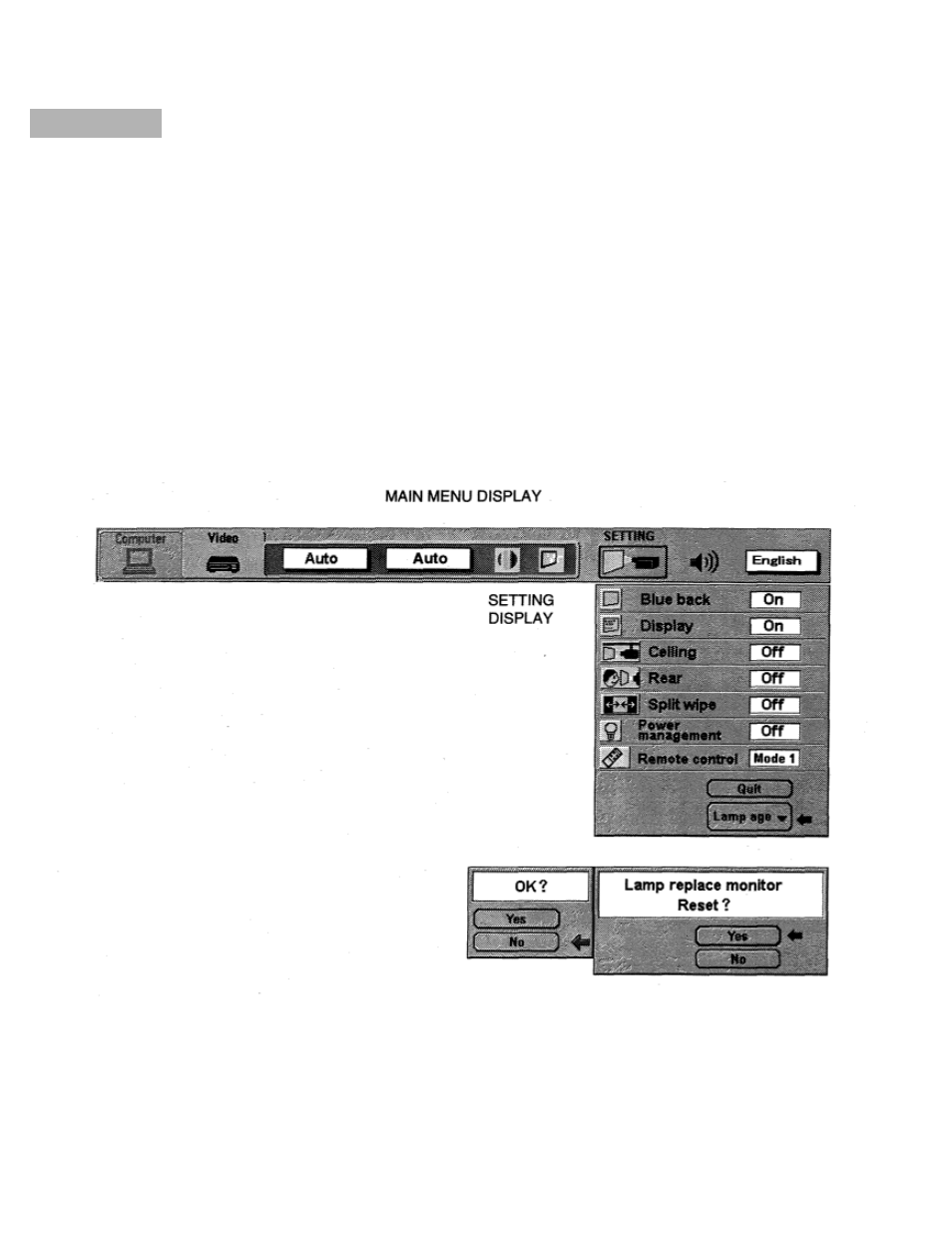 Lamp age | Eiki LC-X990 User Manual | Page 48 / 54