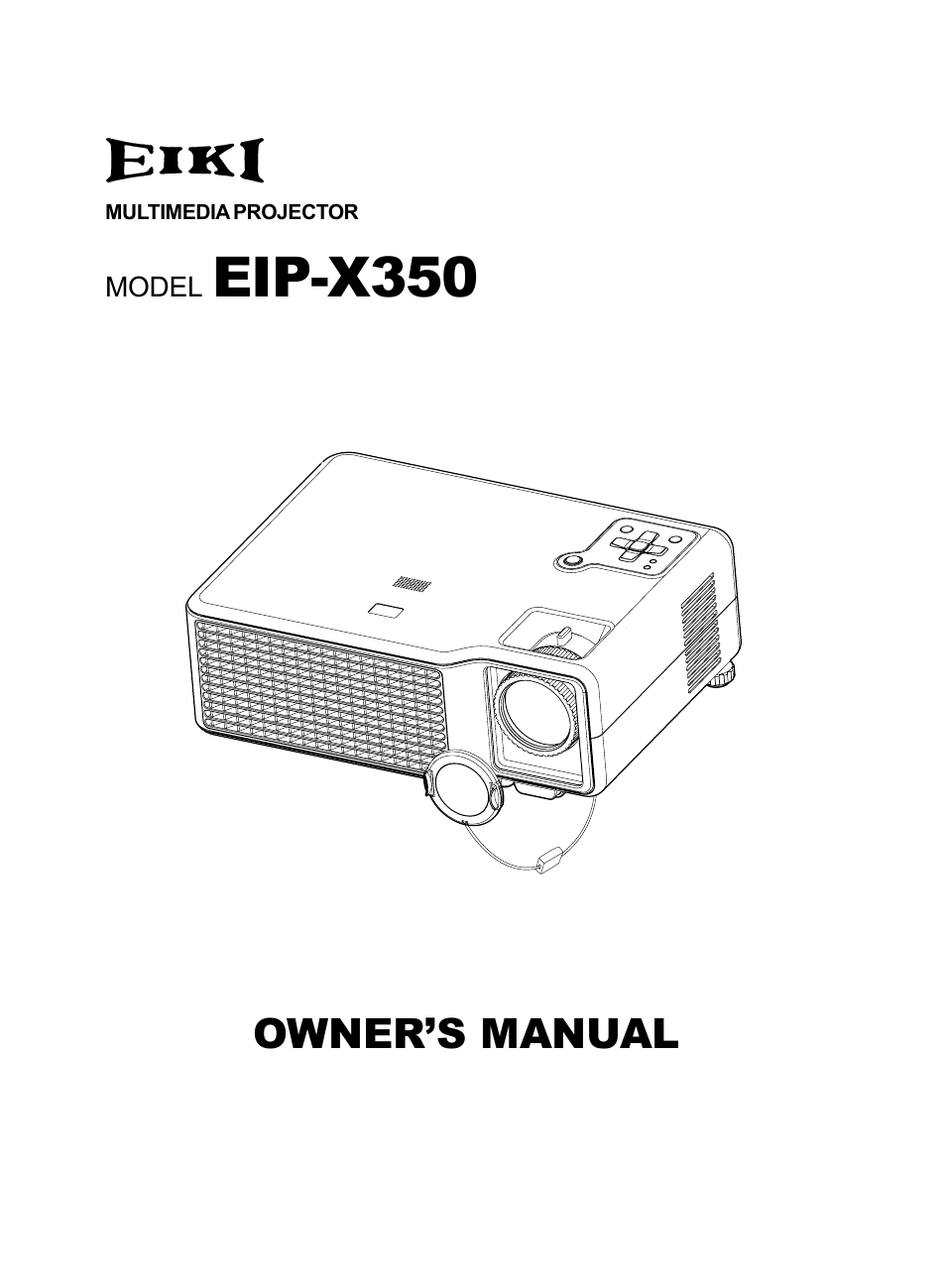 Eiki EIP-X350 User Manual | 35 pages