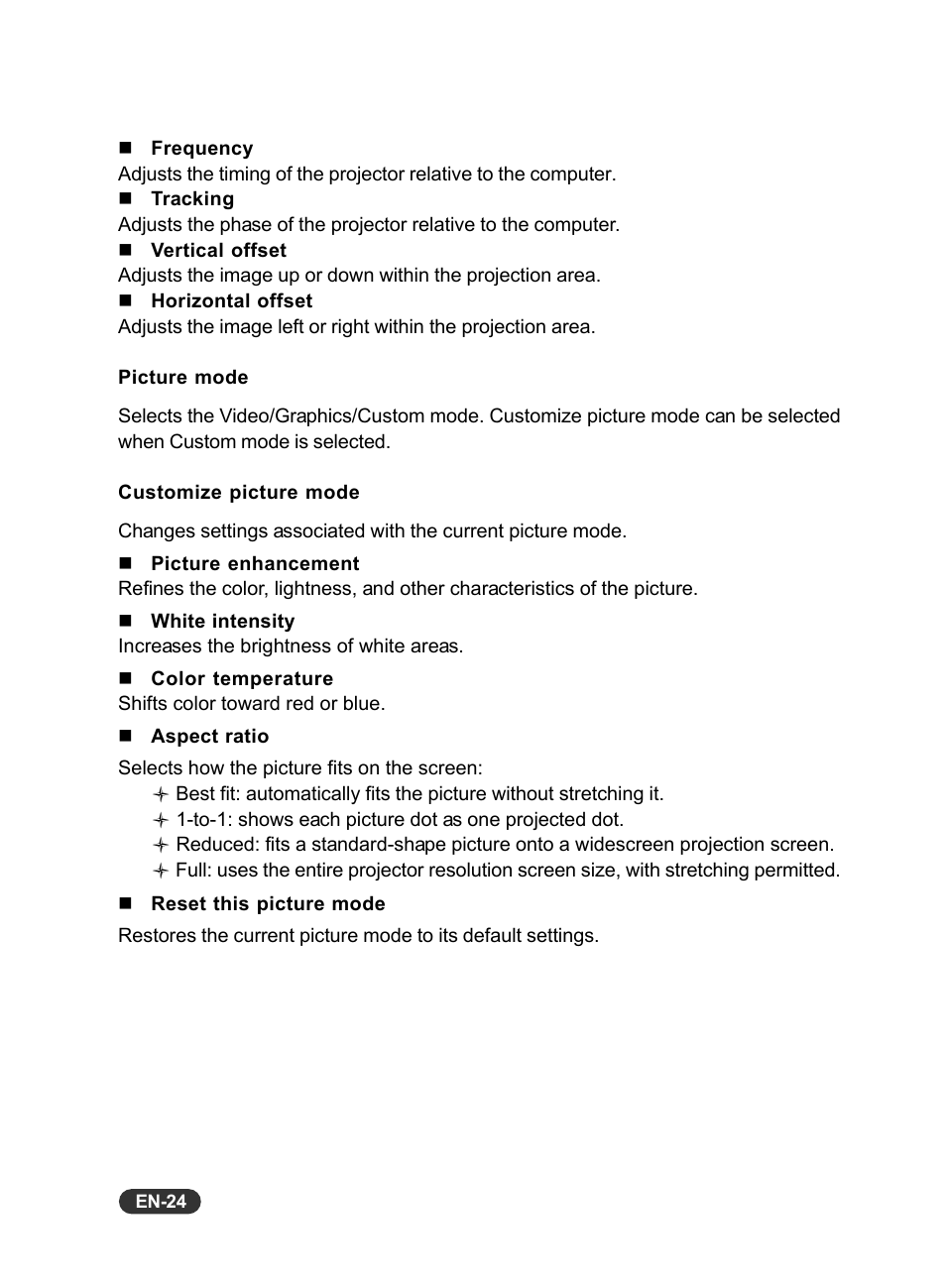 Eiki EIP-X350 User Manual | Page 25 / 35