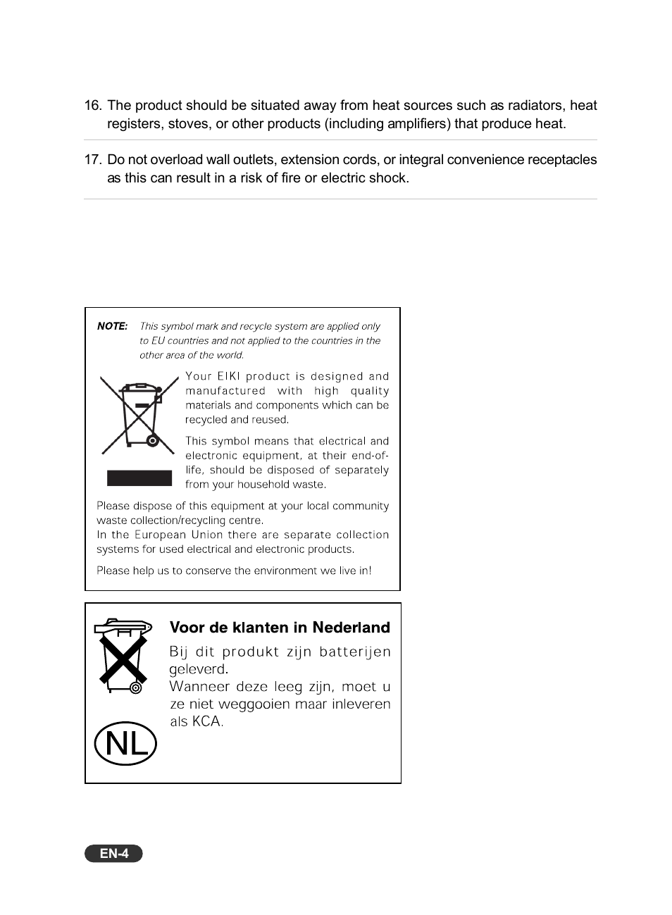 Eiki EIP-X350 User Manual | Page 5 / 35