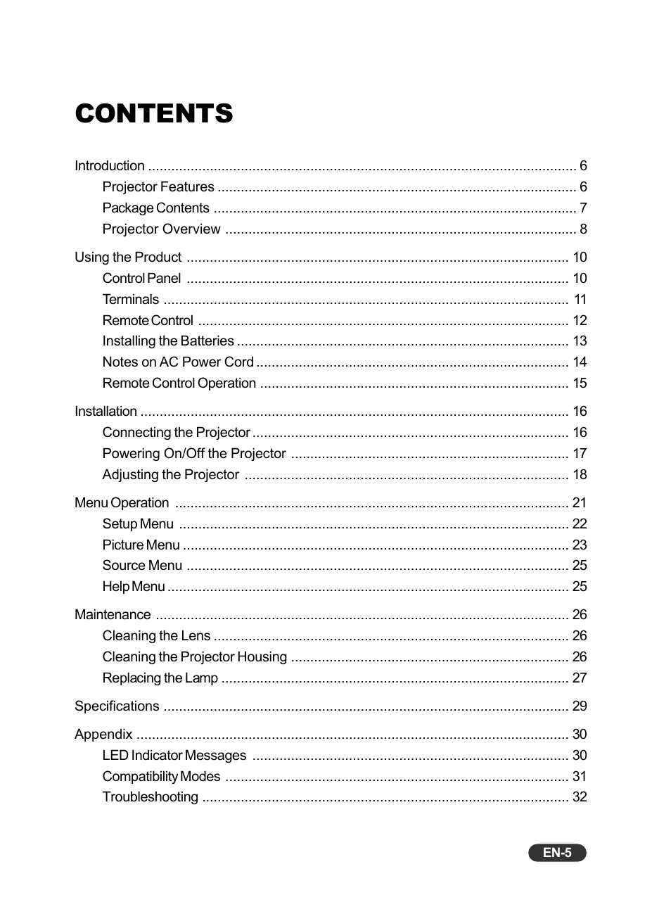 Eiki EIP-X350 User Manual | Page 6 / 35