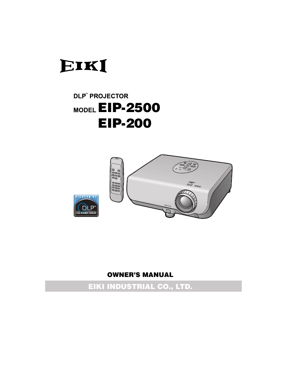 Eiki EIP-2500 User Manual | 68 pages