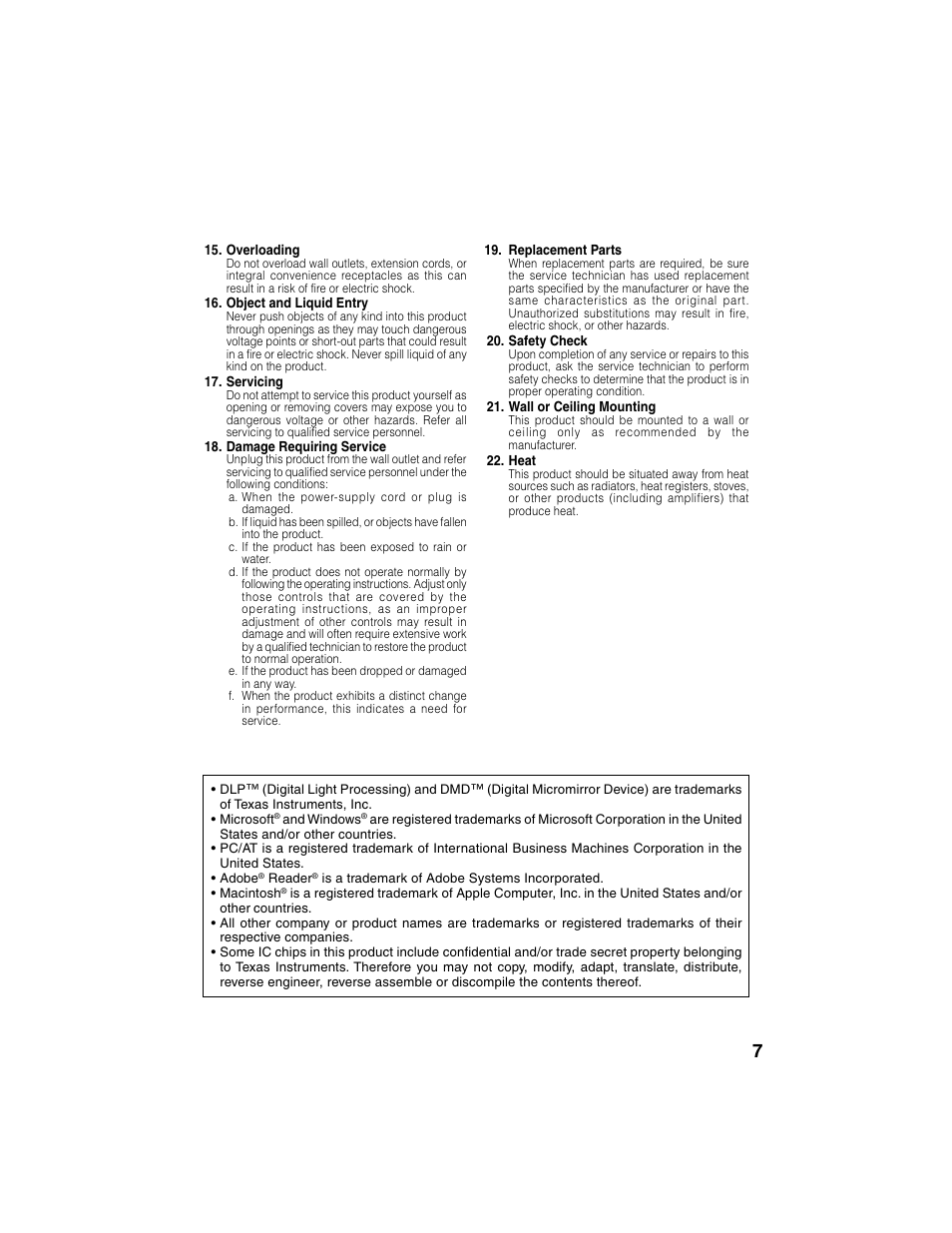 Eiki EIP-2500 User Manual | Page 11 / 68