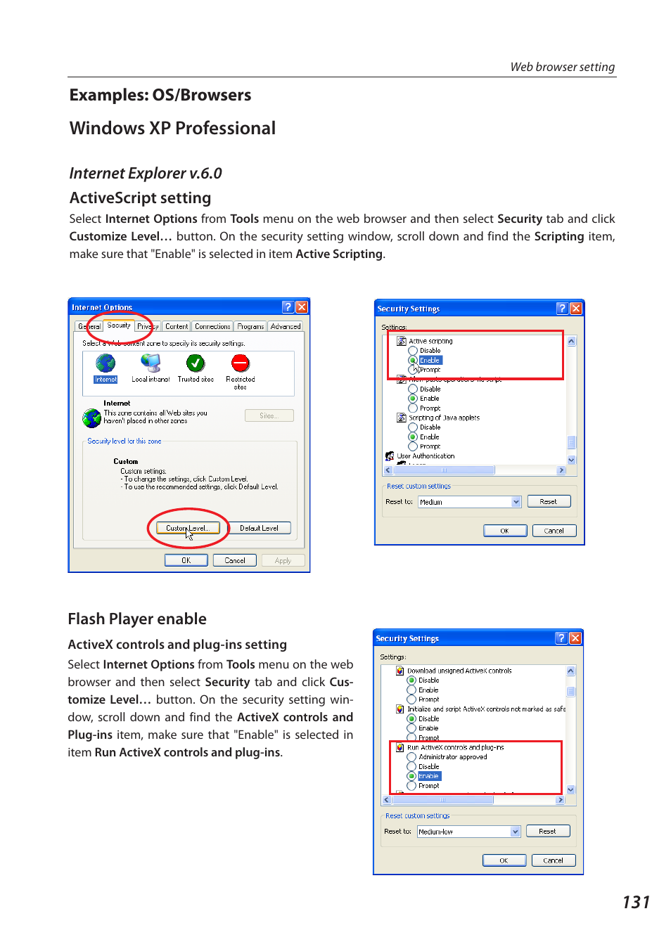 Windows xp professional | Eiki QXXAVC922---P User Manual | Page 131 / 144