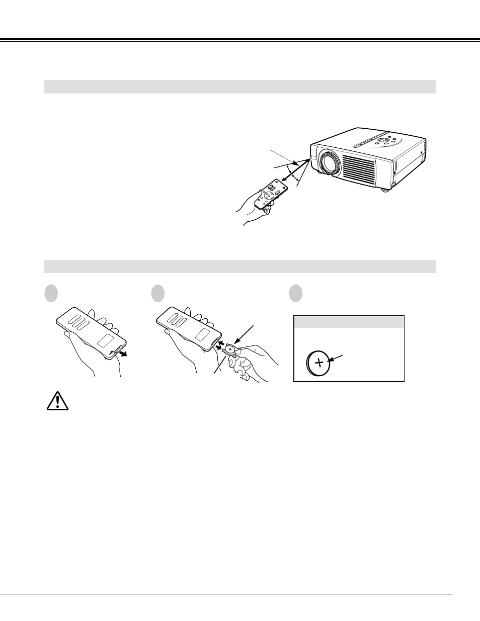 Operating range, Remote control battery installation, Before operation | Eiki LC-XM2 User Manual | Page 15 / 44