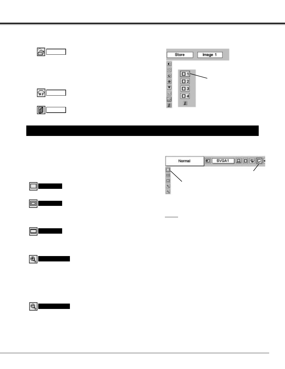 Picture screen adjustment, Computer input | Eiki LC-SM3 User Manual | Page 29 / 44