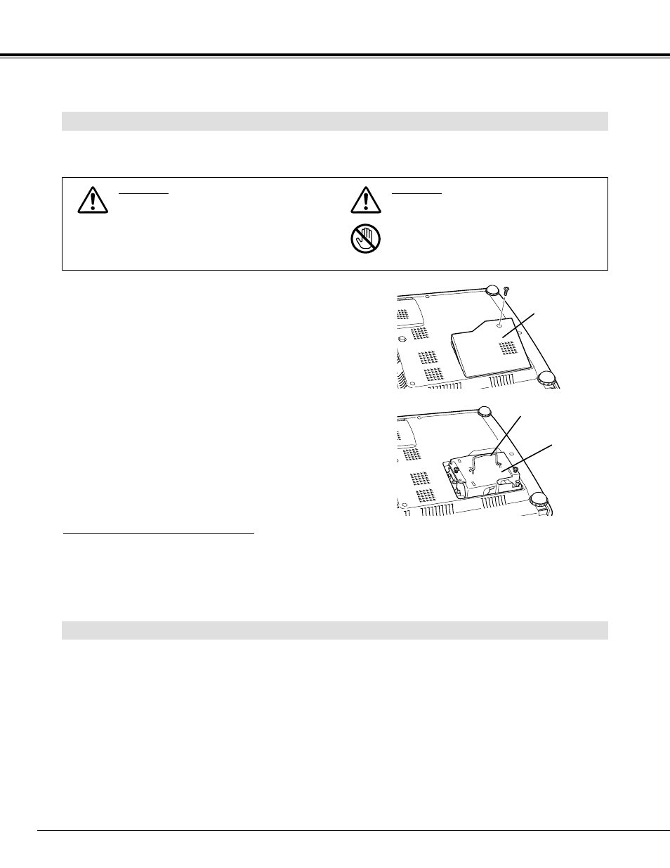 Lamp replacement, Lamp replace counter | Eiki LC-SM3 User Manual | Page 38 / 44