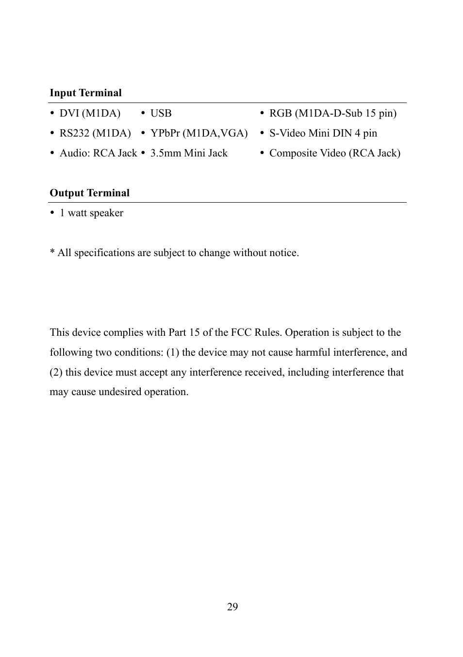 Eiki EIP-1 User Manual | Page 30 / 31