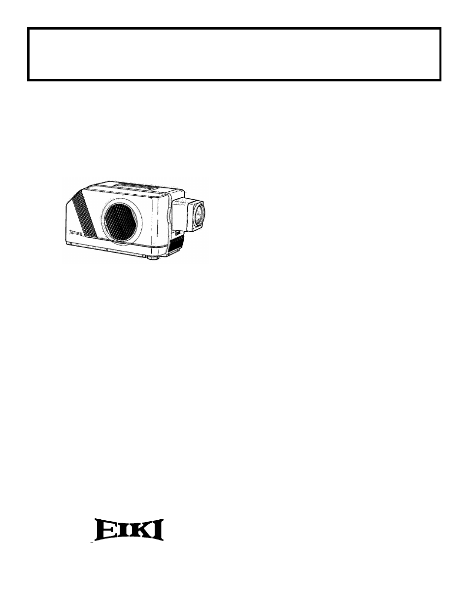 Eiki LC-350 User Manual | 1 page