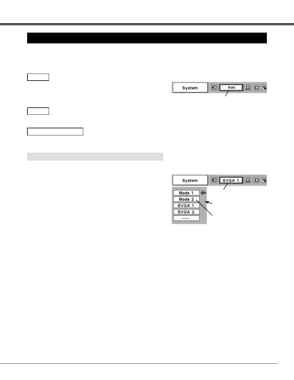 Selecting computer system, Computer input, Select computer system manually | Eiki LC-XG100 User Manual | Page 23 / 48