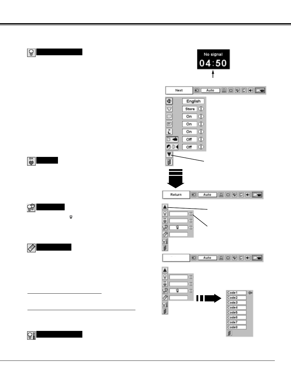 Setting | Eiki LC-XG100 User Manual | Page 37 / 48