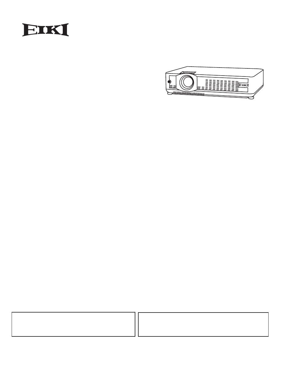 Eiki LC-XB33 User Manual | 1 page
