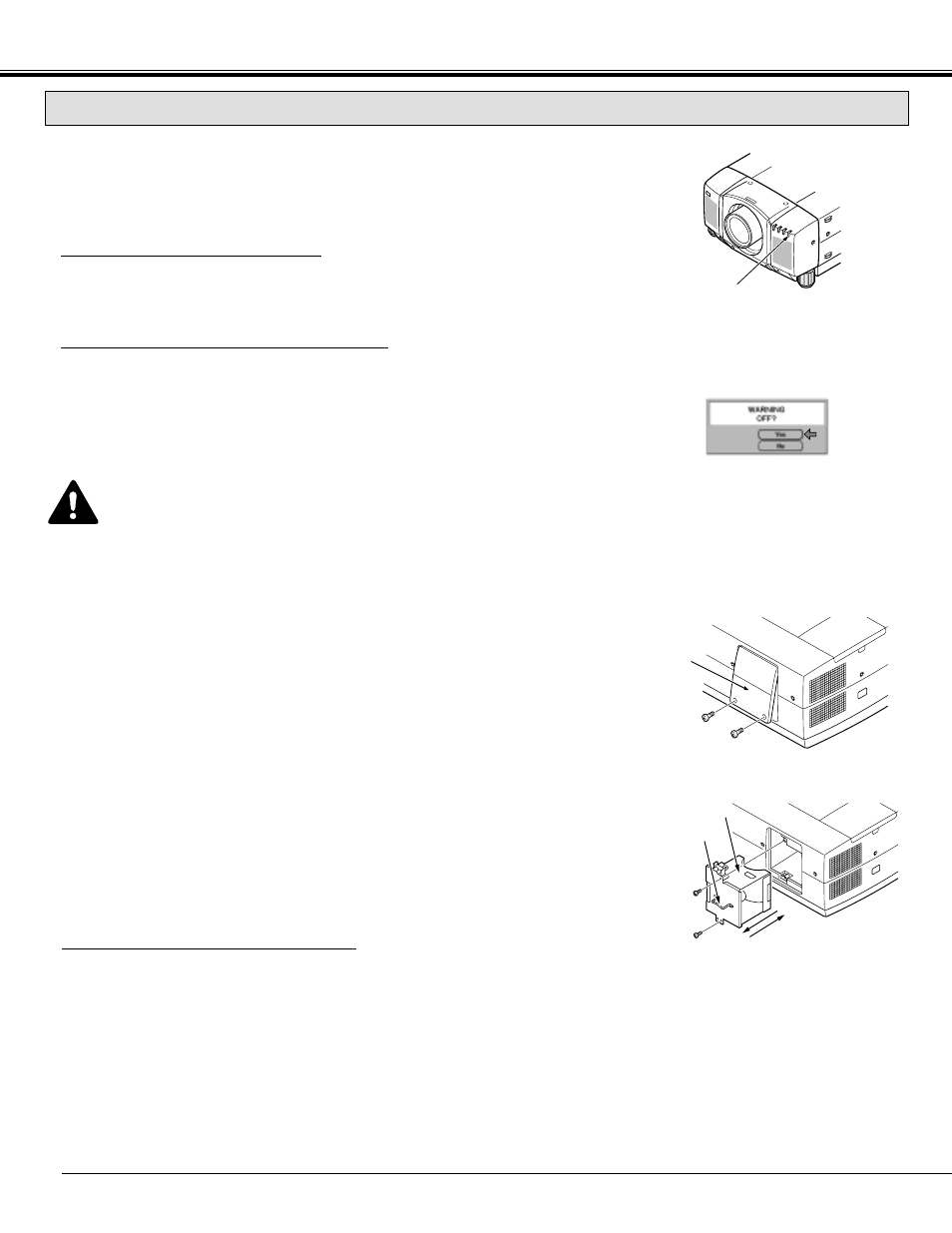 Lamp replacement, Order replacement lamp | Eiki LC-SX3 User Manual | Page 52 / 56