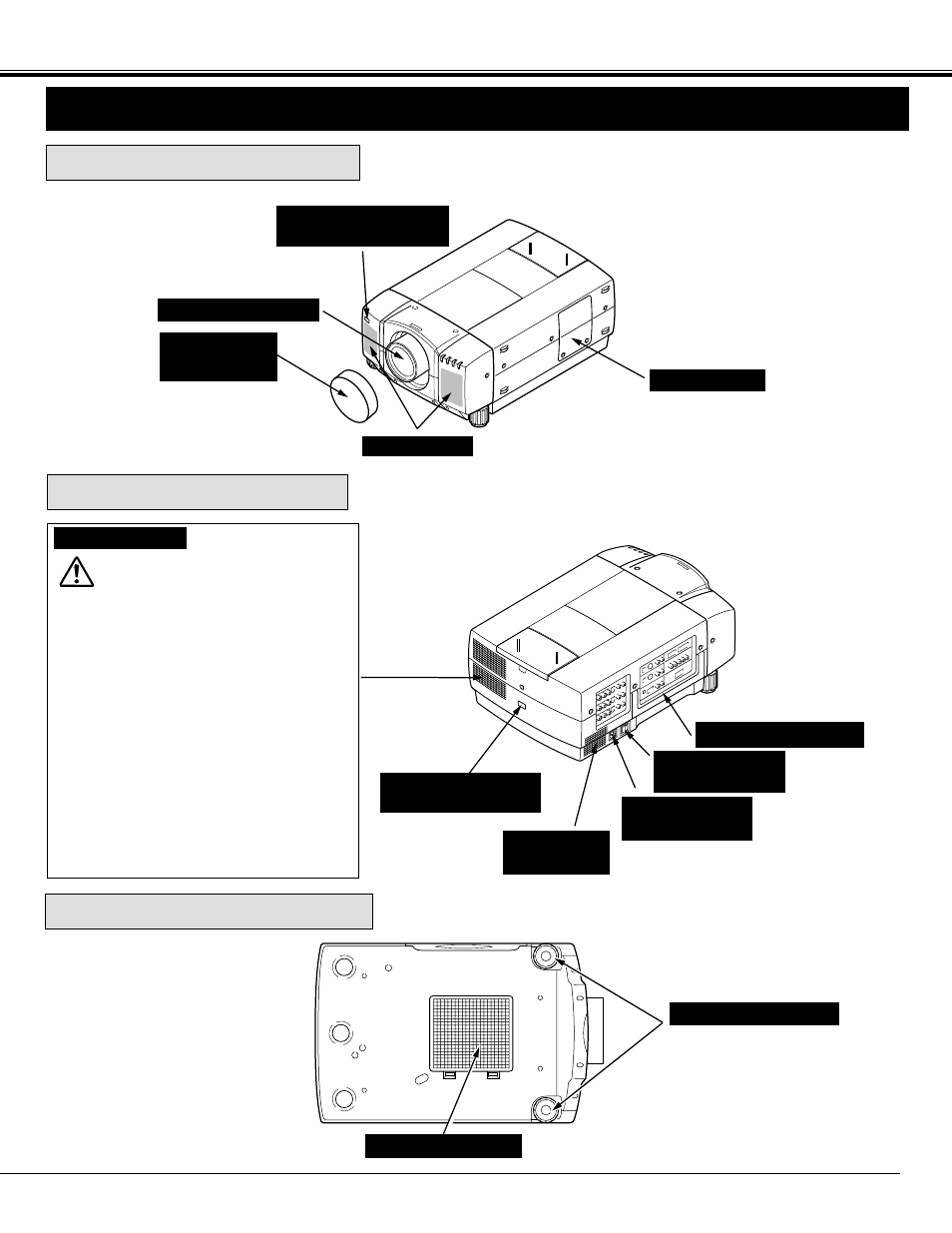 Preparation, Name of each part of the projector, Setting-up the projector | Eiki LC-SX3 User Manual | Page 7 / 56