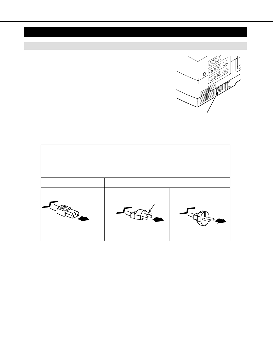 Connecting the ac power cord, Setting-up the projector, Preparation | Projector side ac outlet side | Eiki LC-SX3 User Manual | Page 8 / 56