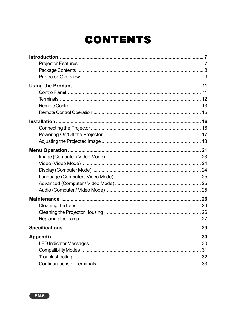 Eiki EIP-S200 User Manual | Page 7 / 35