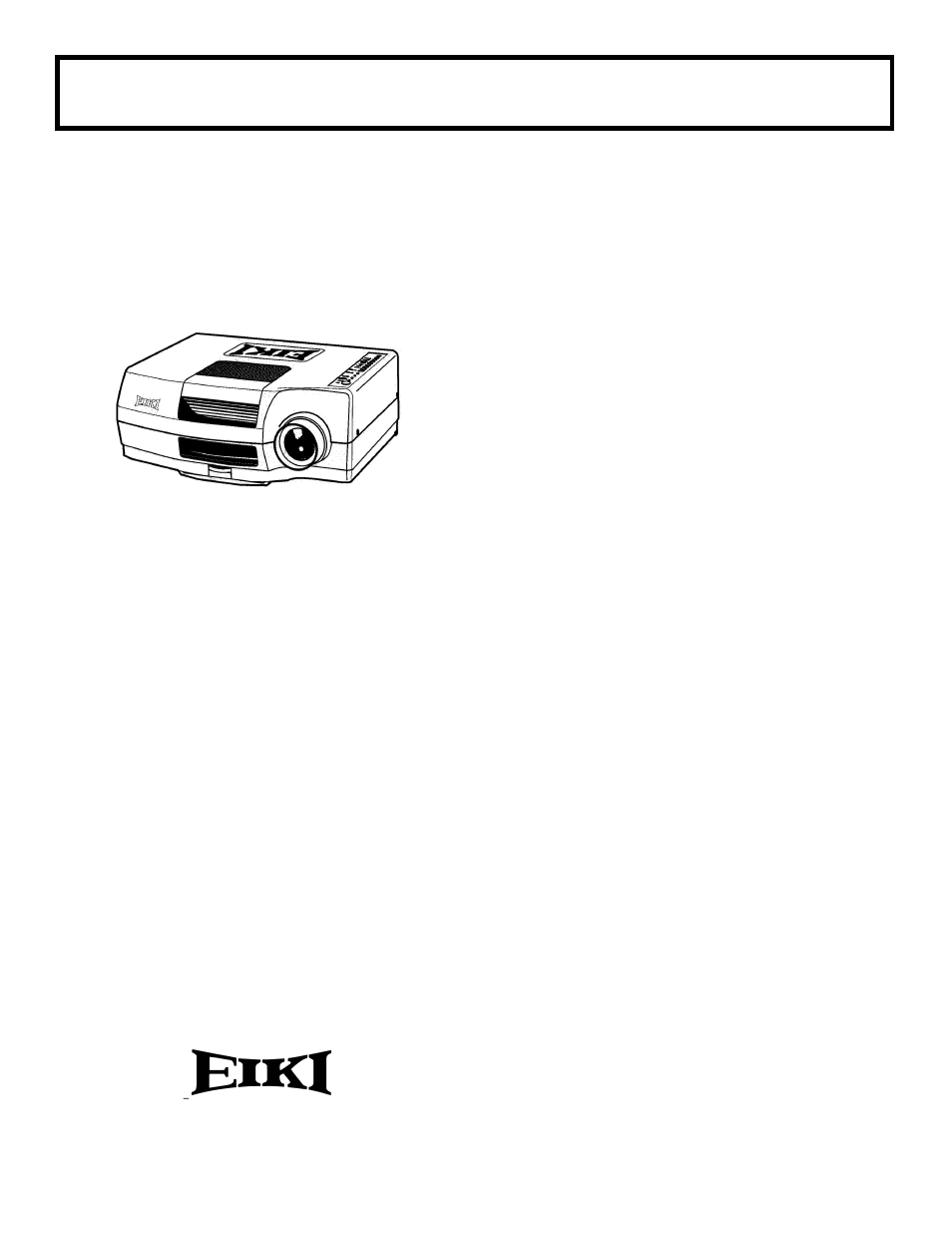Eiki LC-4300 User Manual | 1 page