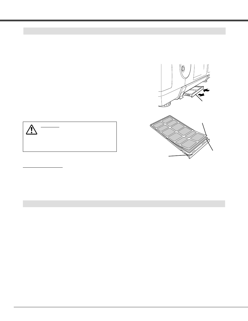 Air filter care and cleaning | Eiki LC UXT1 LC-UXT1 User Manual | Page 44 / 52