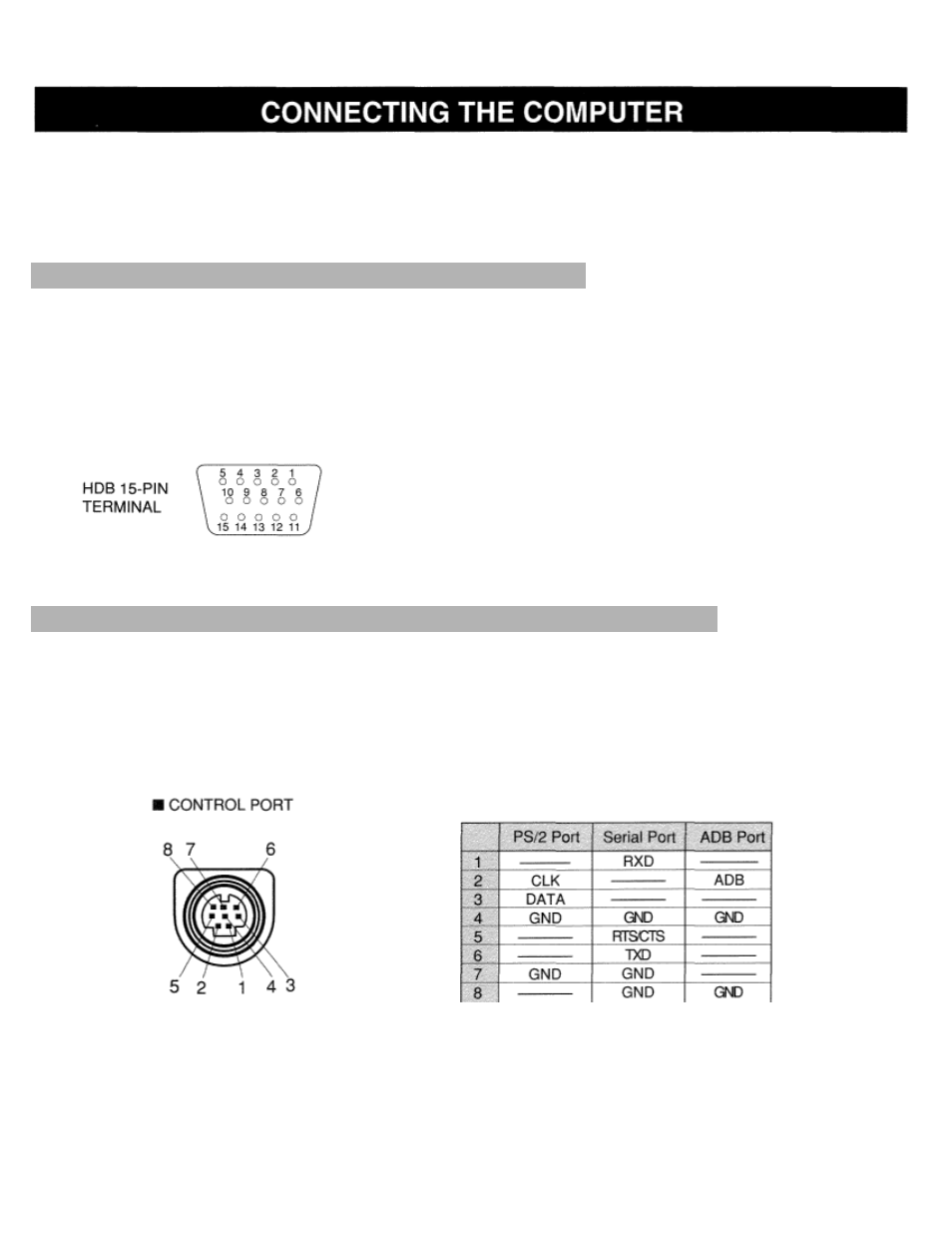 Connecting the computer, Connecting to the monitor output terminal | Eiki LC-X984 User Manual | Page 11 / 54