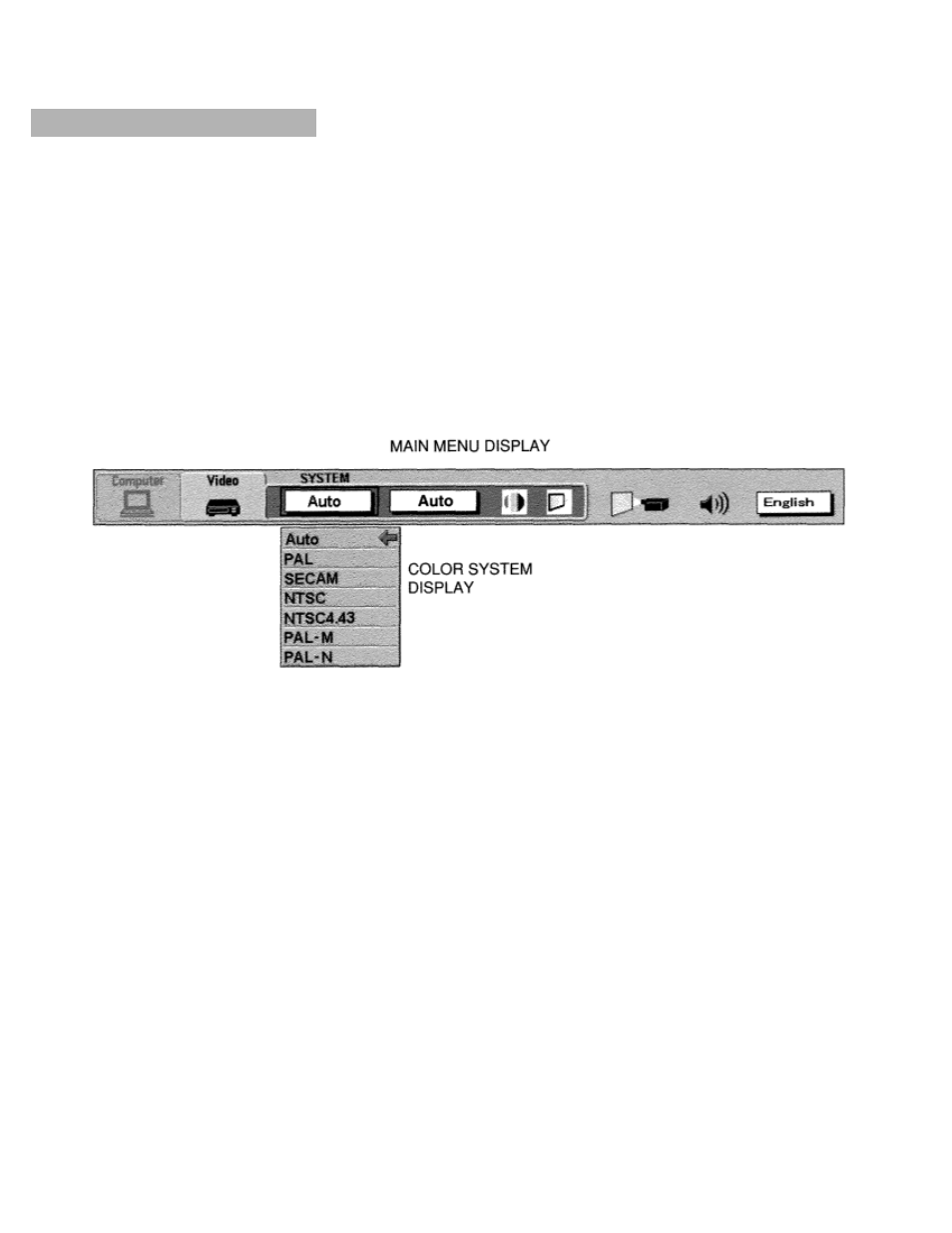 Video mode, Color system select | Eiki LC-X984 User Manual | Page 32 / 54