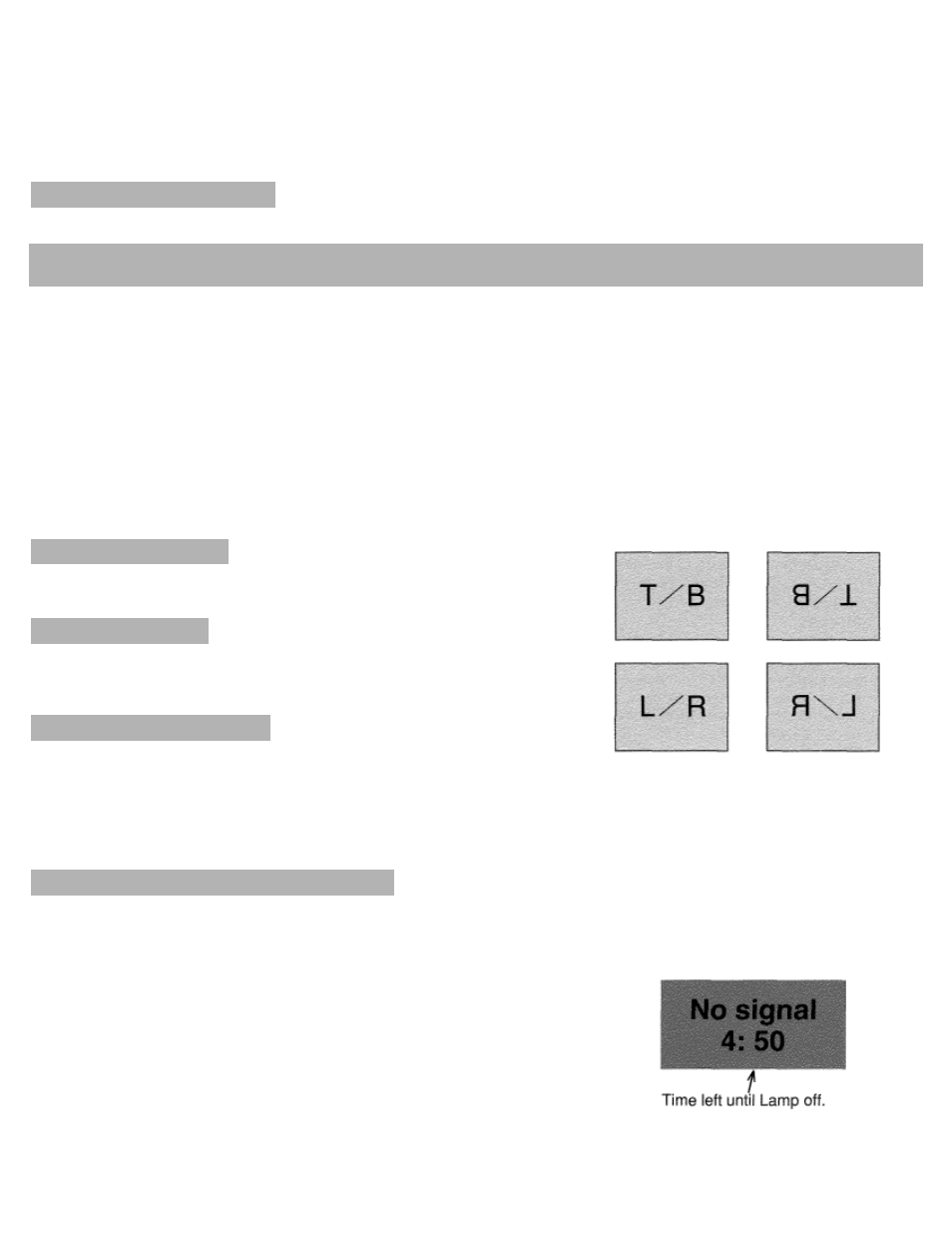 Other function settings, Blue black, Display | Ceiling, Rear, Split wipe, Power mangement, Remote control (mode 1 or mode 2) | Eiki LC-X984 User Manual | Page 46 / 54