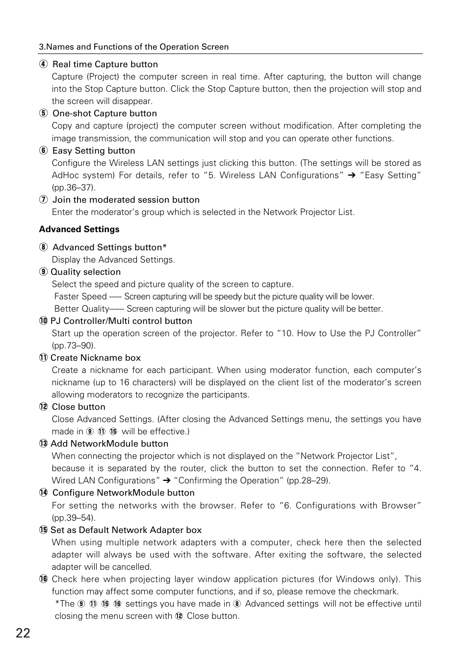 Eiki WL-30(XG-705A) User Manual | Page 22 / 99