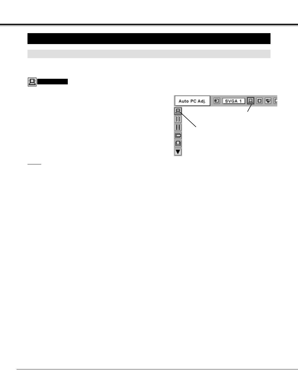 Pc adjustment, Auto pc adjustment | Eiki LC-NB3W User Manual | Page 24 / 44