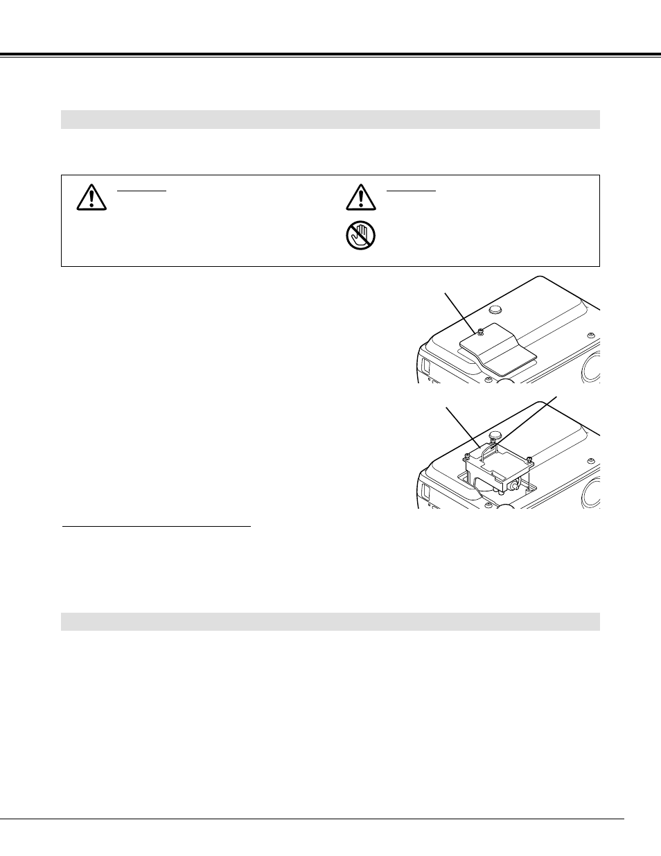 Lamp replacement, Lamp replace counter | Eiki LC-NB3W User Manual | Page 39 / 44