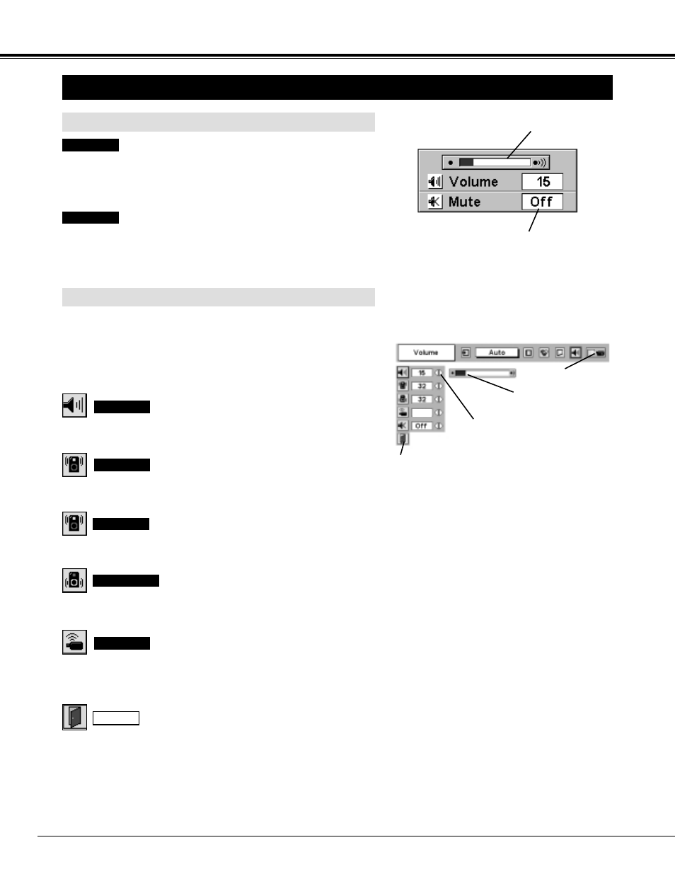 Sound adjustment, Basic operation, Direct operation menu operation | Eiki LC SX4L LC-SX4L User Manual | Page 24 / 52