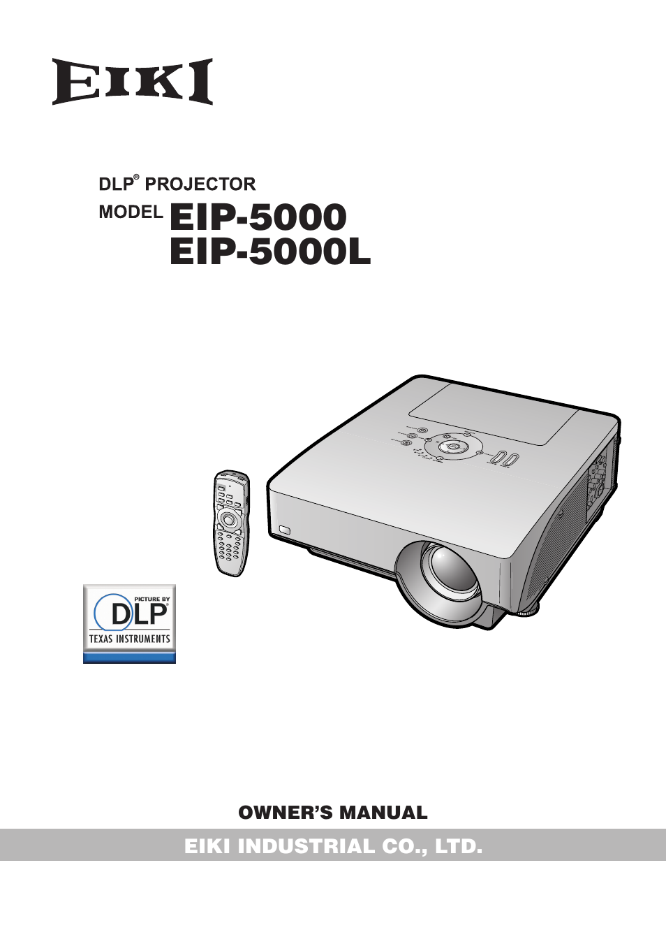 Eiki DLP Projector EIP-5000 User Manual | 109 pages