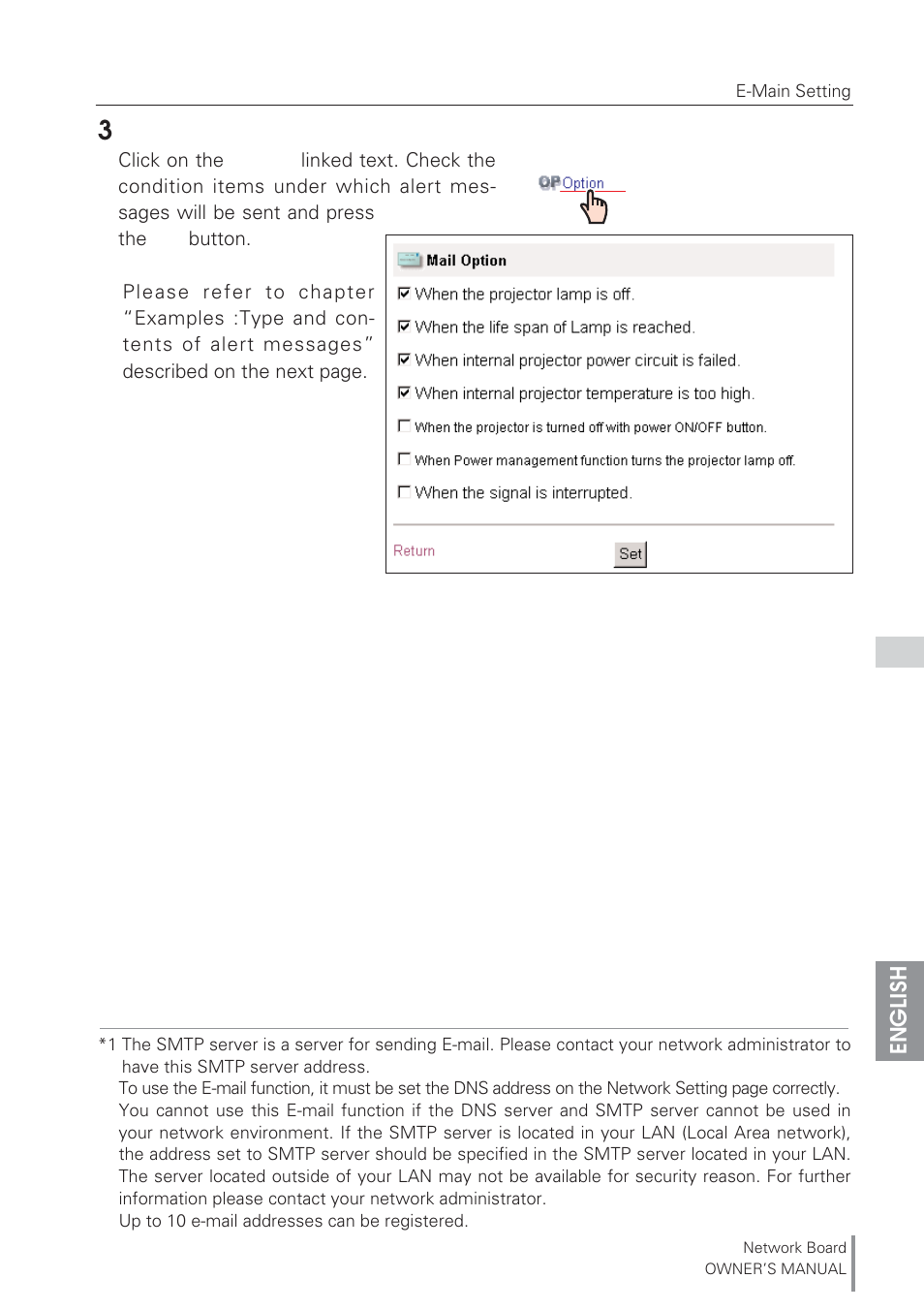 Eiki Network Board MD13NET User Manual | Page 33 / 92