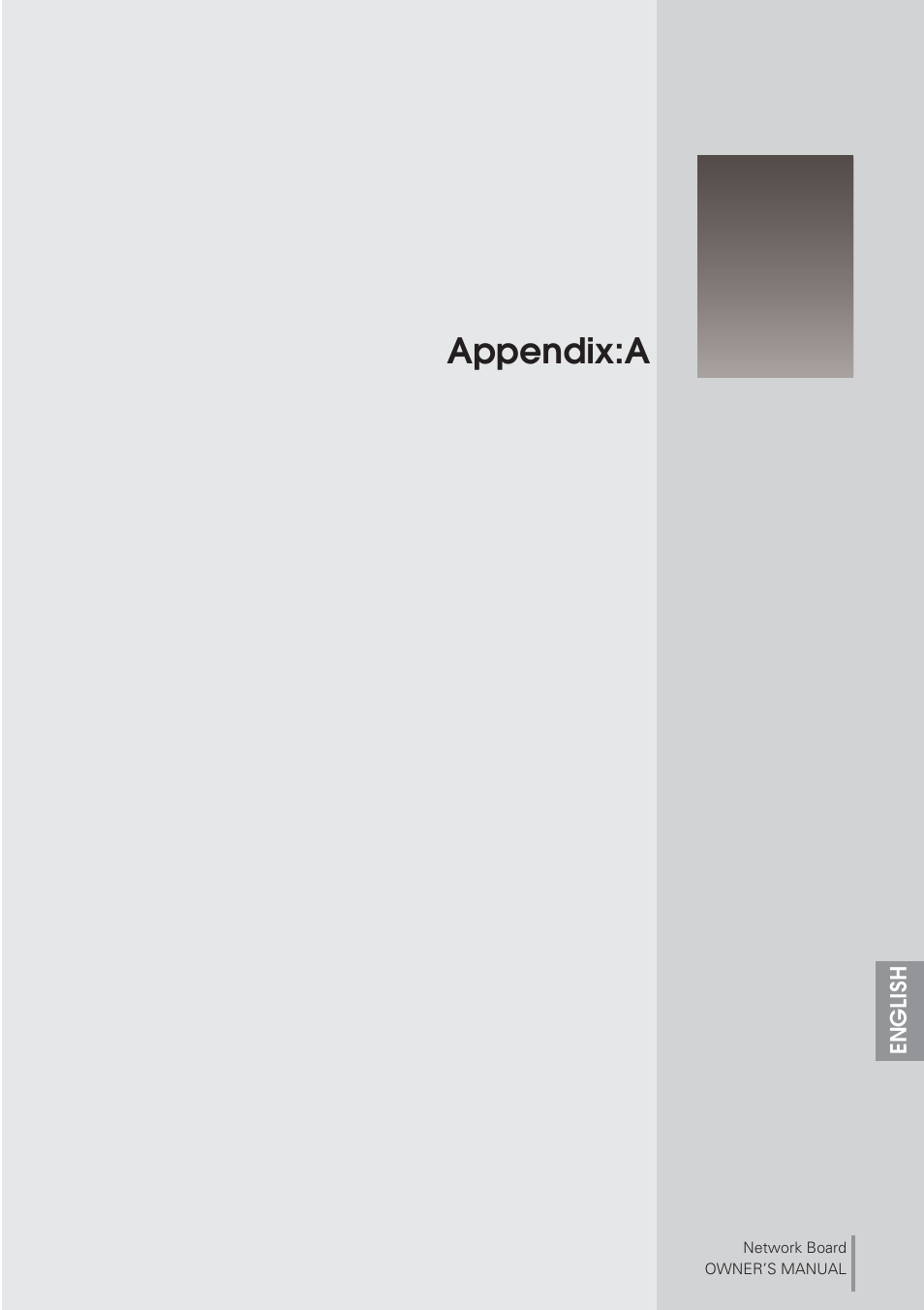 Appendix:a | Eiki Network Board MD13NET User Manual | Page 69 / 92