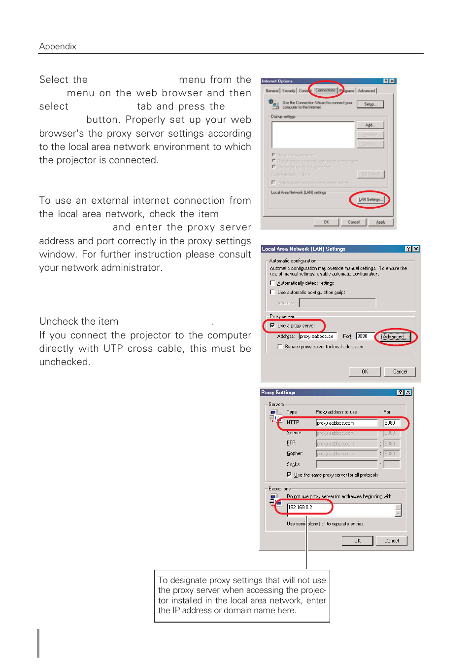 Eiki Network Board MD13NET User Manual | Page 74 / 92