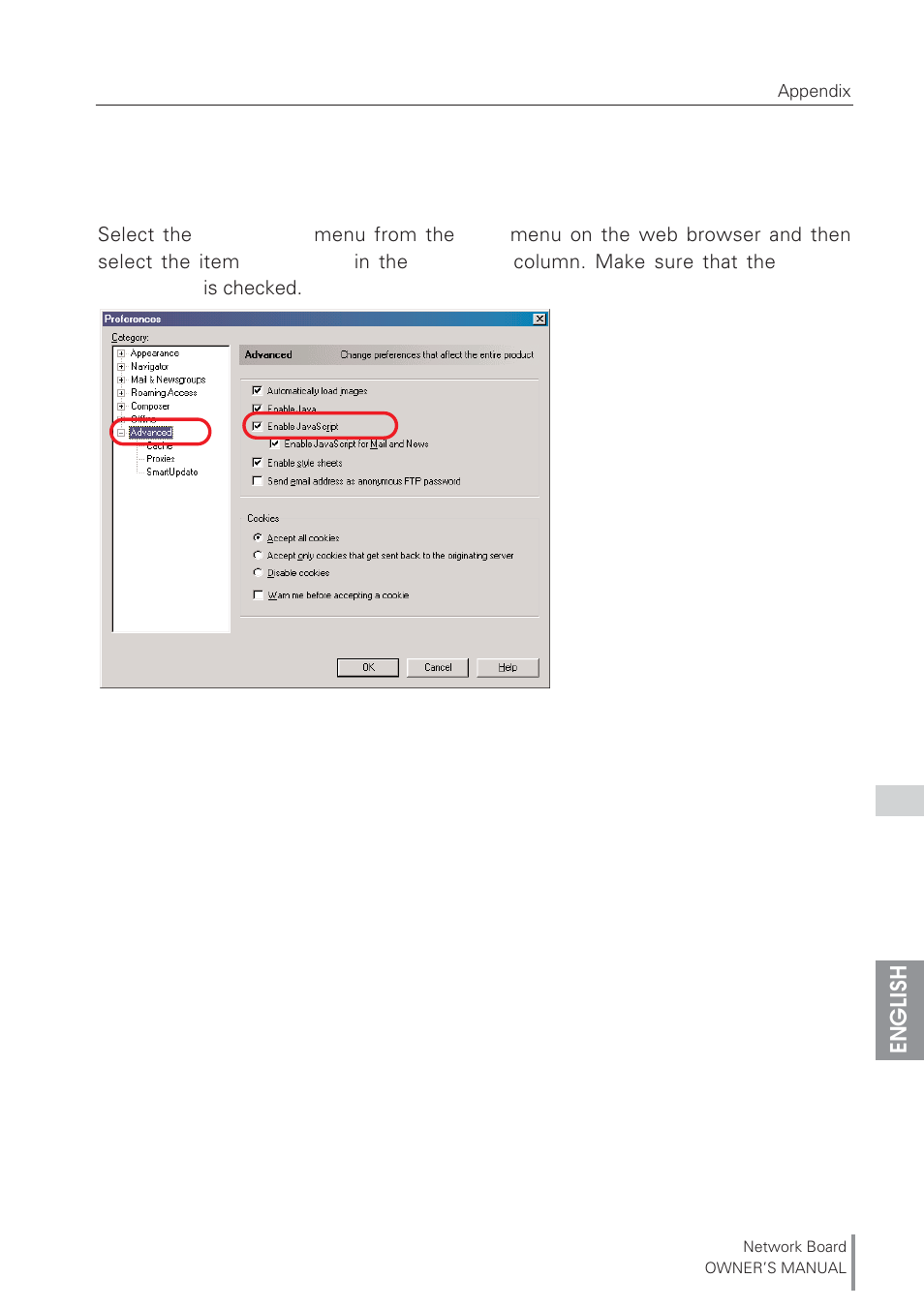 Eiki Network Board MD13NET User Manual | Page 75 / 92