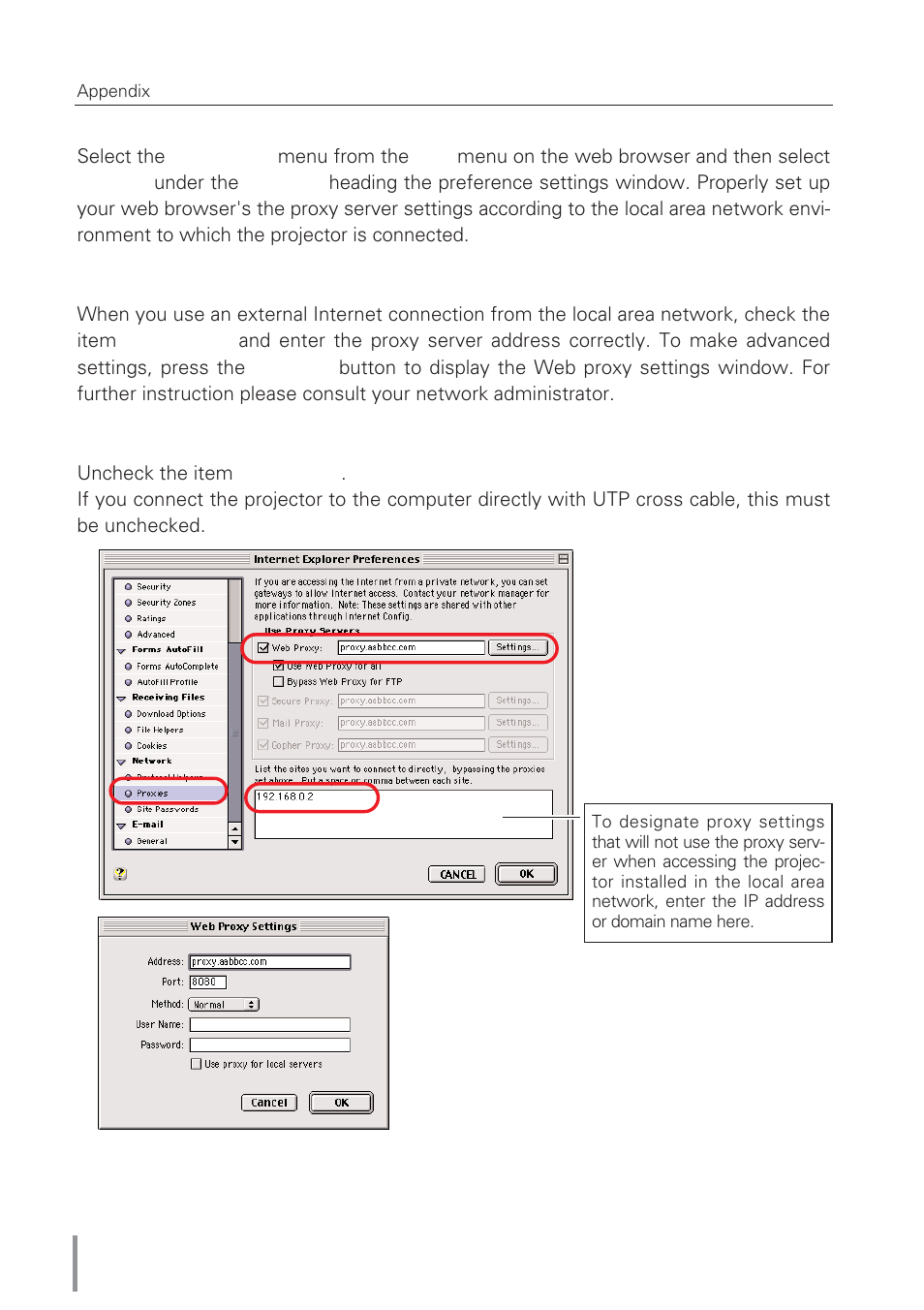 Eiki Network Board MD13NET User Manual | Page 78 / 92