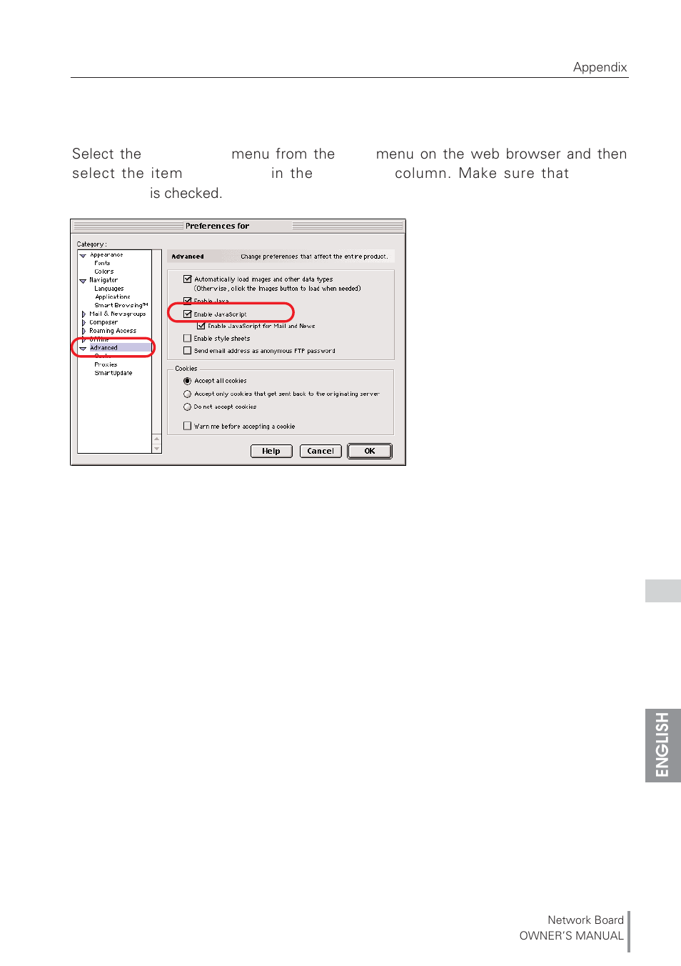 Eiki Network Board MD13NET User Manual | Page 79 / 92
