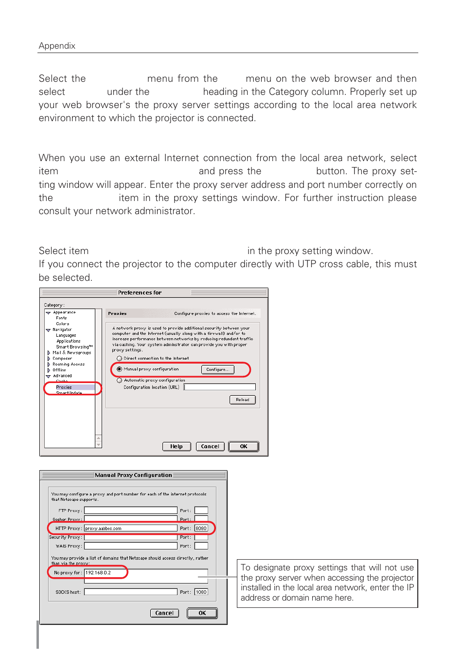 Eiki Network Board MD13NET User Manual | Page 80 / 92