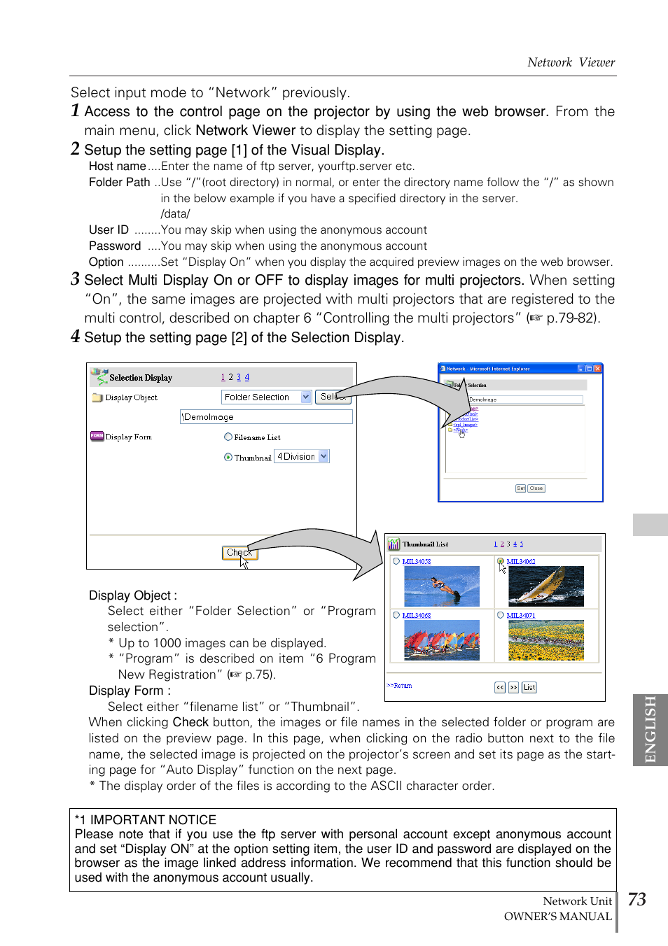Eiki PjNET-20 User Manual | Page 73 / 114