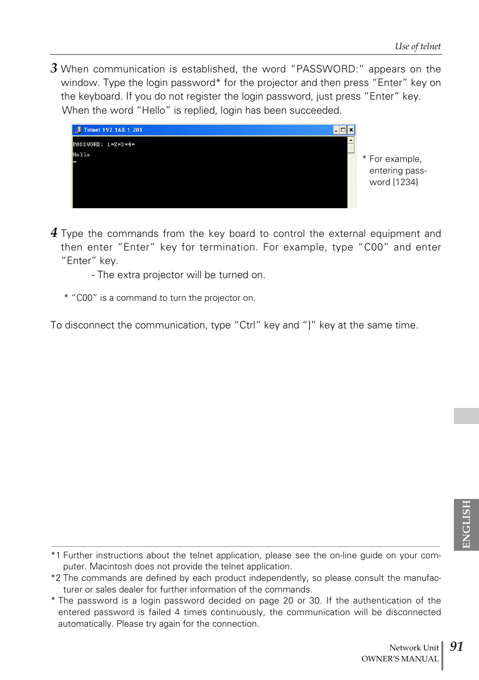 Eiki PjNET-20 User Manual | Page 91 / 114