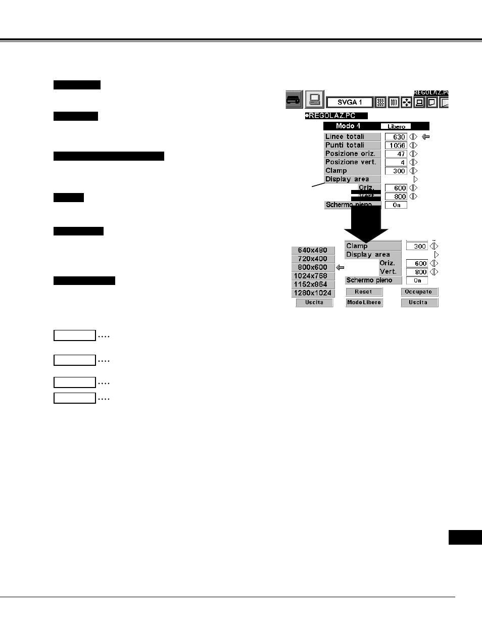 Modalità computer | Eiki LC-XNB2W User Manual | Page 139 / 191