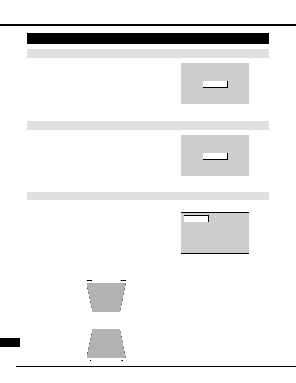 Ajuste de la imagen, Funciones básicas, Ajuste del zoom | Ajuste del enfoque, Ajuste de distorsión trapezoidal | Eiki LC-XNB2W User Manual | Page 172 / 191