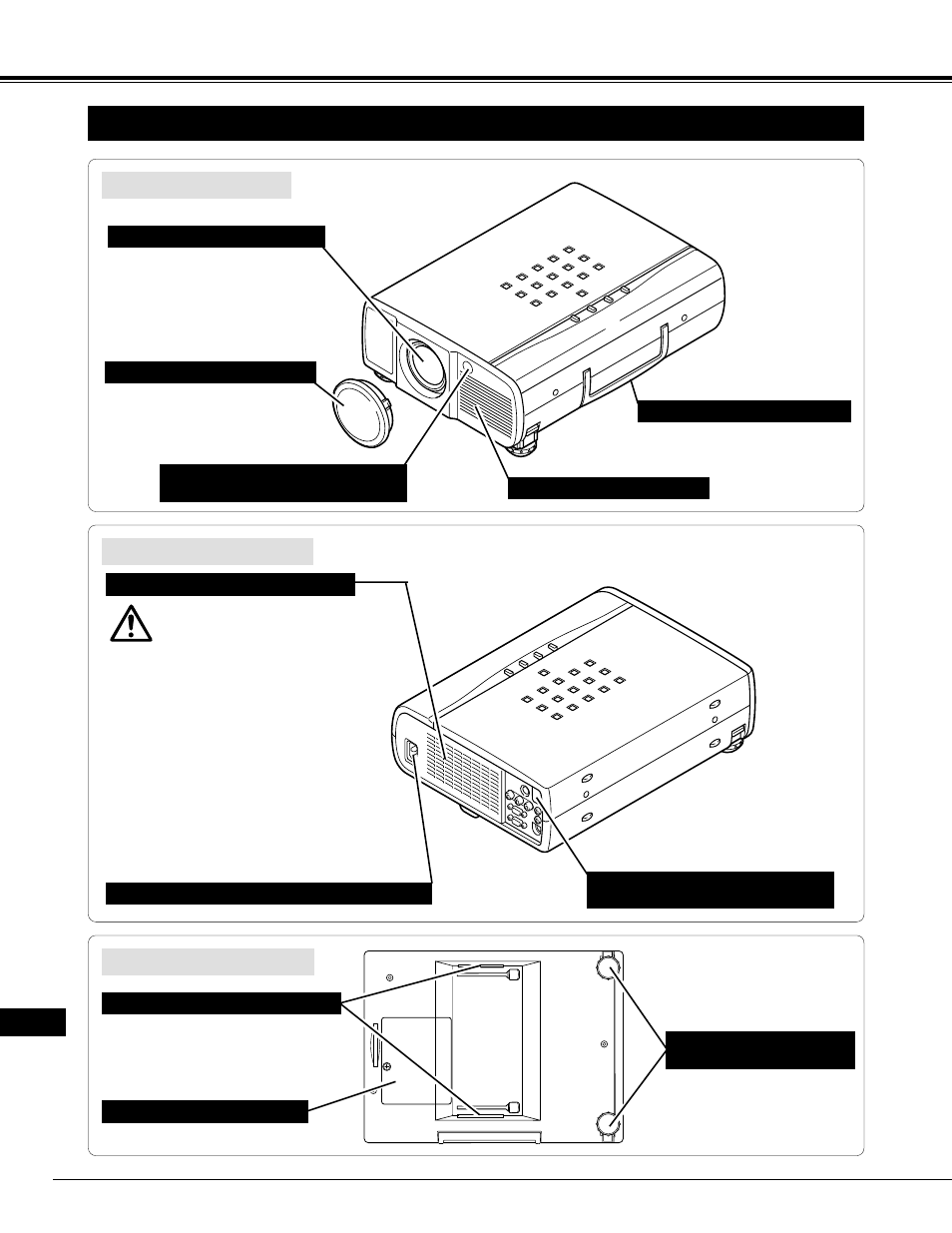 6preparatifs, Nom des composants du projecteur | Eiki LC-XNB2W User Manual | Page 82 / 191