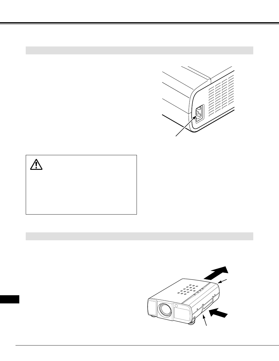 Preparatifs, Ventilation, Branchement du cordon d’alimentation secteur | Eiki LC-XNB2W User Manual | Page 84 / 191