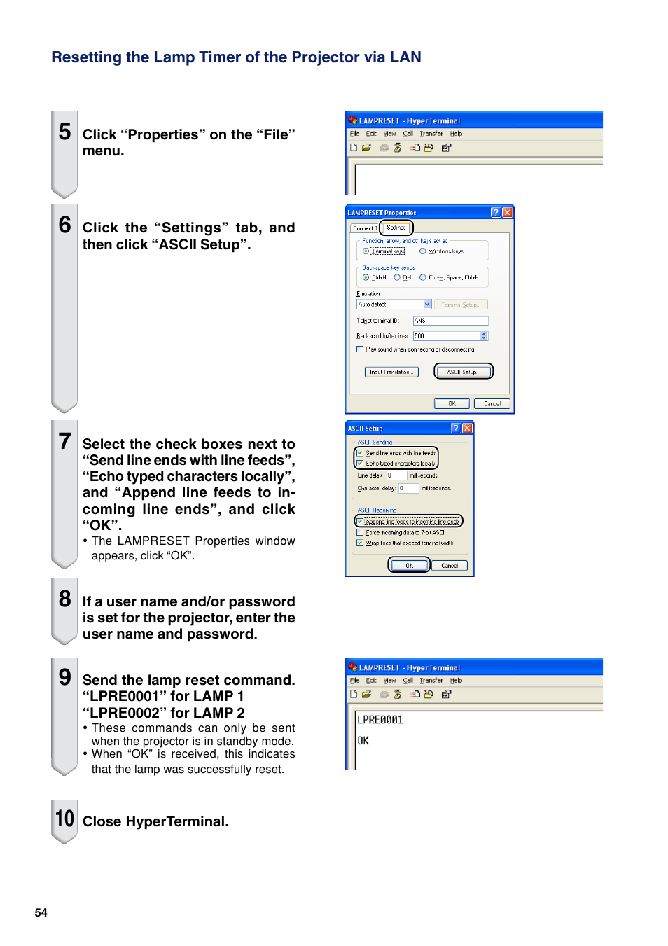 Eiki EIP-WX5000L User Manual | Page 54 / 59