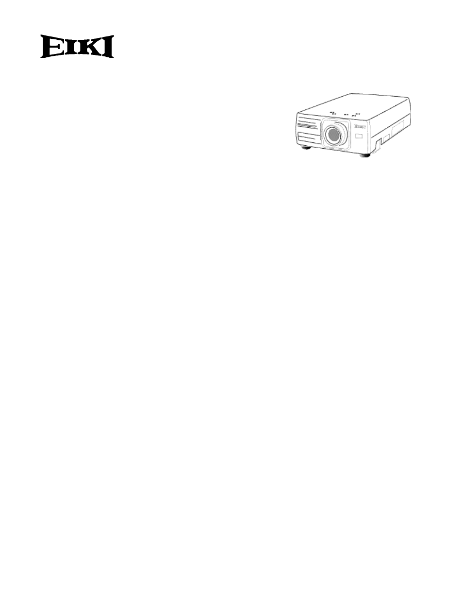 Eiki LC-SM1 User Manual | 1 page