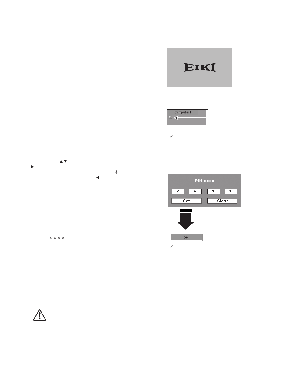 Basic operation, Turning on the projector, Installation | Eiki LC-XB33N User Manual | Page 21 / 77